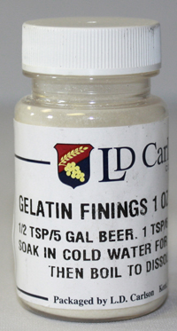 Gelatin Finings