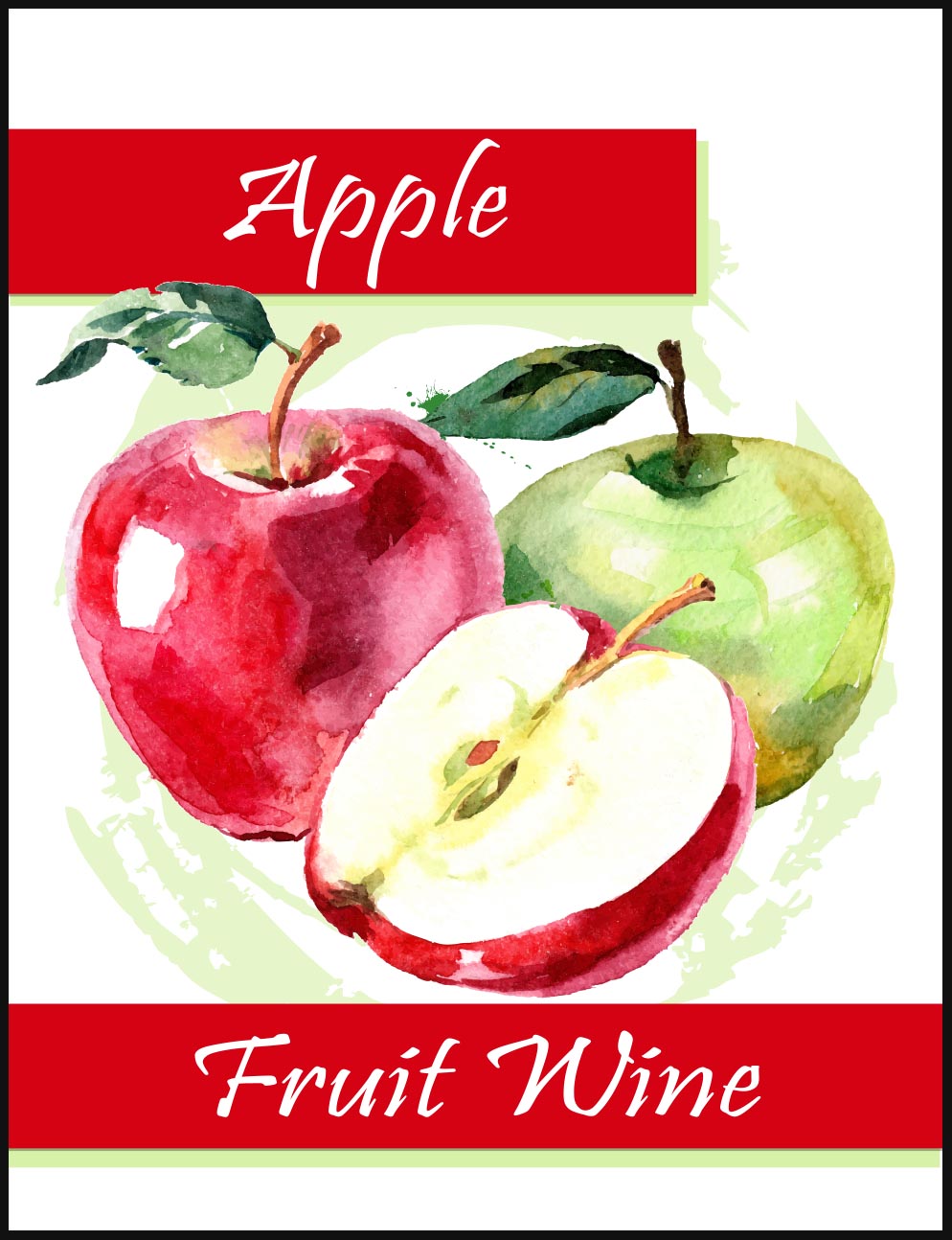 Apple Wine Labels