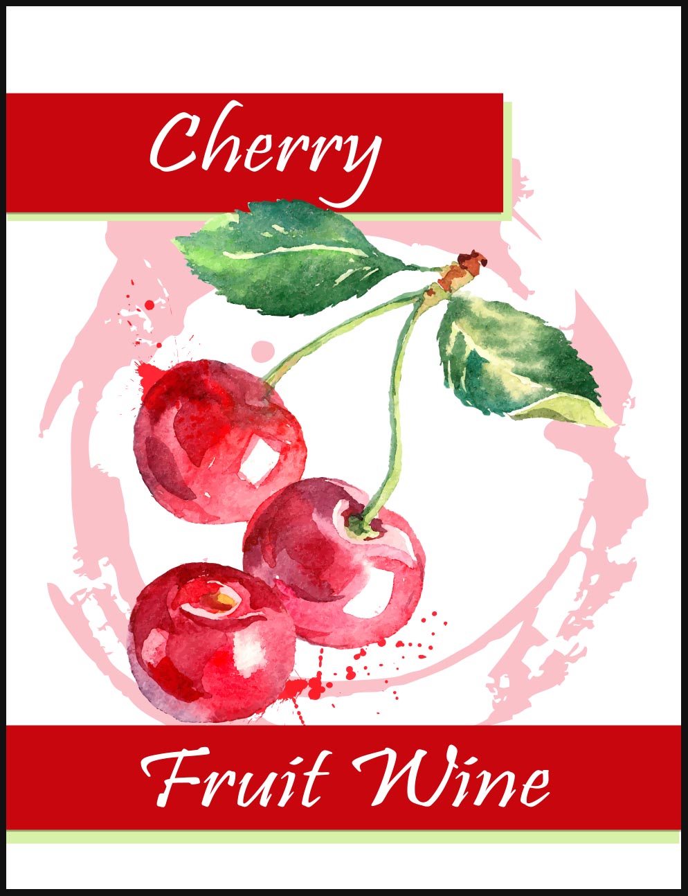 Cherry Wine Labels