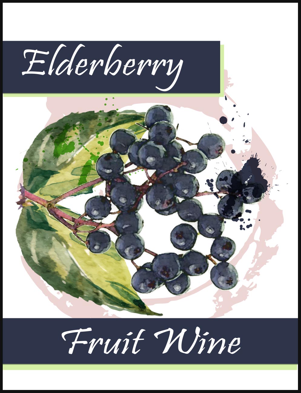 Elderberry Wine Labels