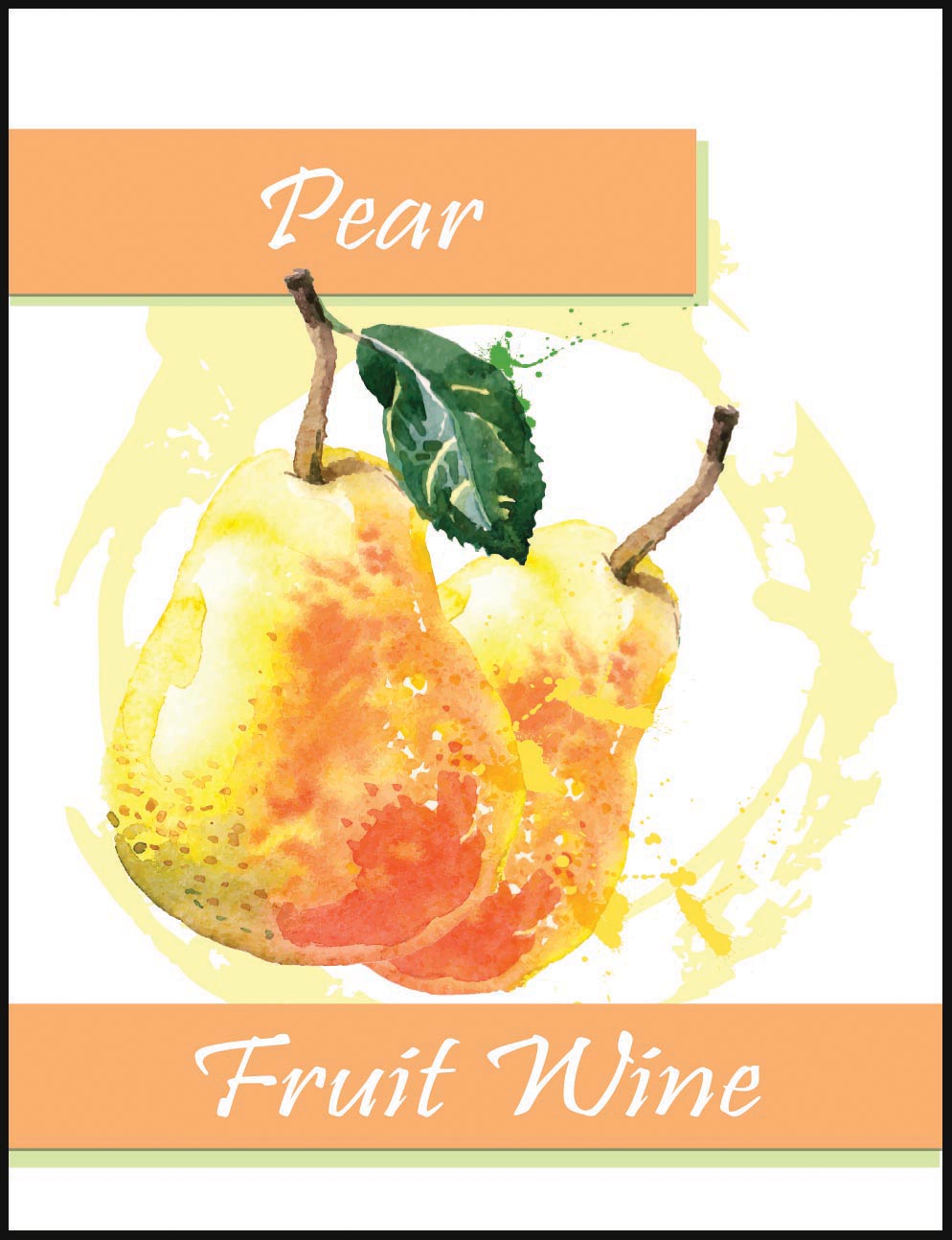Pear Wine Labels
