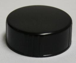 Screw Cap Black Polyseal, 28mm - Click Image to Close