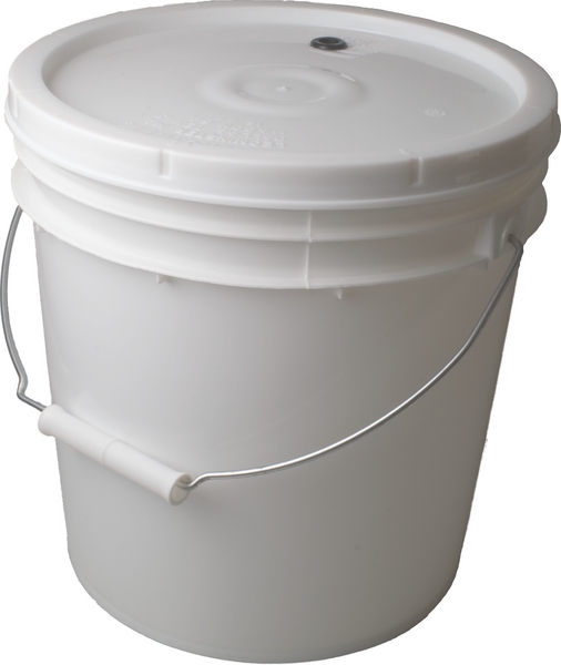 Fermenting bucket 2 gallon with drilled lid - Click Image to Close