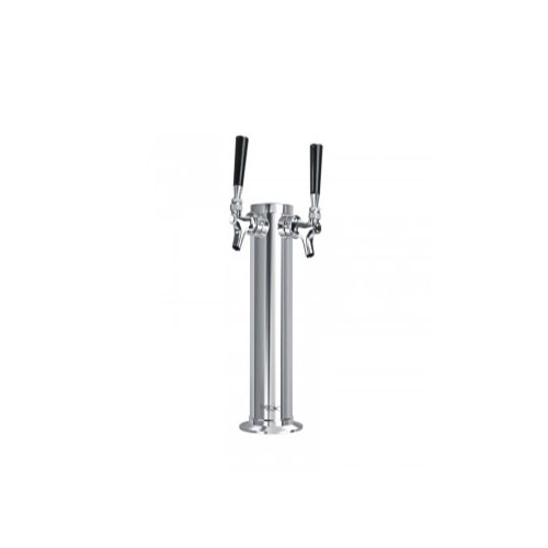 Draft Tower Dual Faucet SS Polished - Click Image to Close