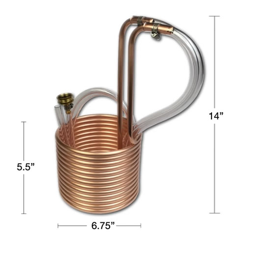IMMERSION WORT CHILLER 25' - Click Image to Close