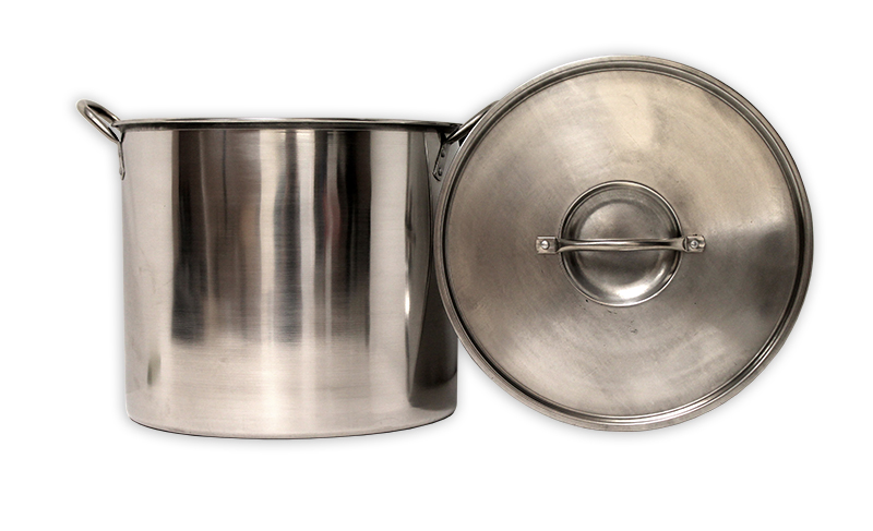 20QT Econ Stainless Steel Brew Pot w/lid - Click Image to Close