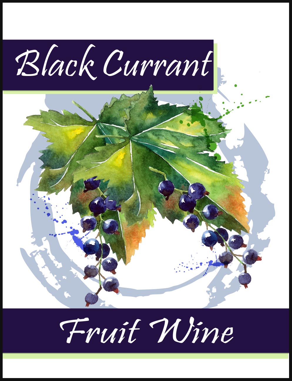 Black Currant Wine Labels - Click Image to Close