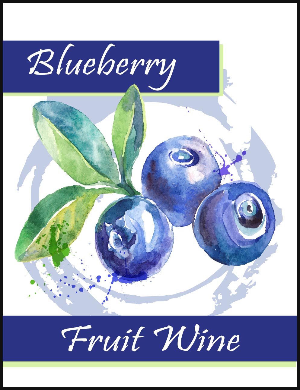 Blueberry Wine Labels - Click Image to Close